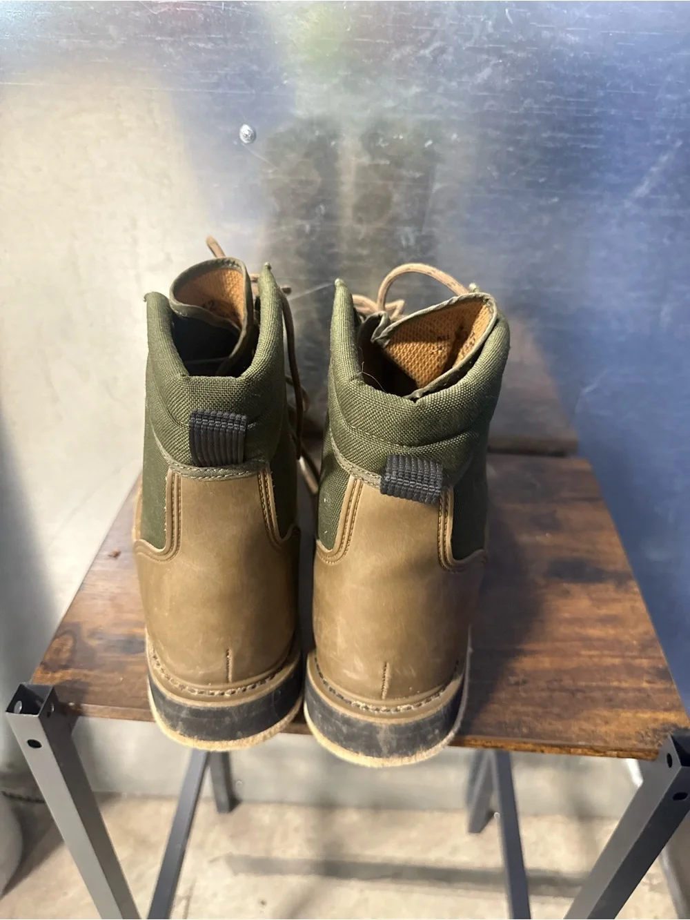 Orvis Fly Fishing Wading Brogue Boots Felt Sole Olive Green Brown Men Size 12